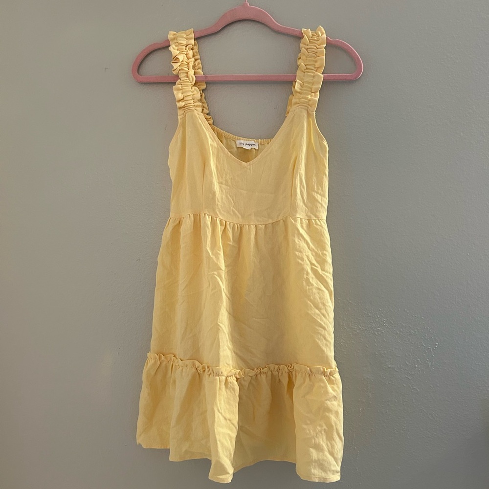Blu Pepper Yellow Dress